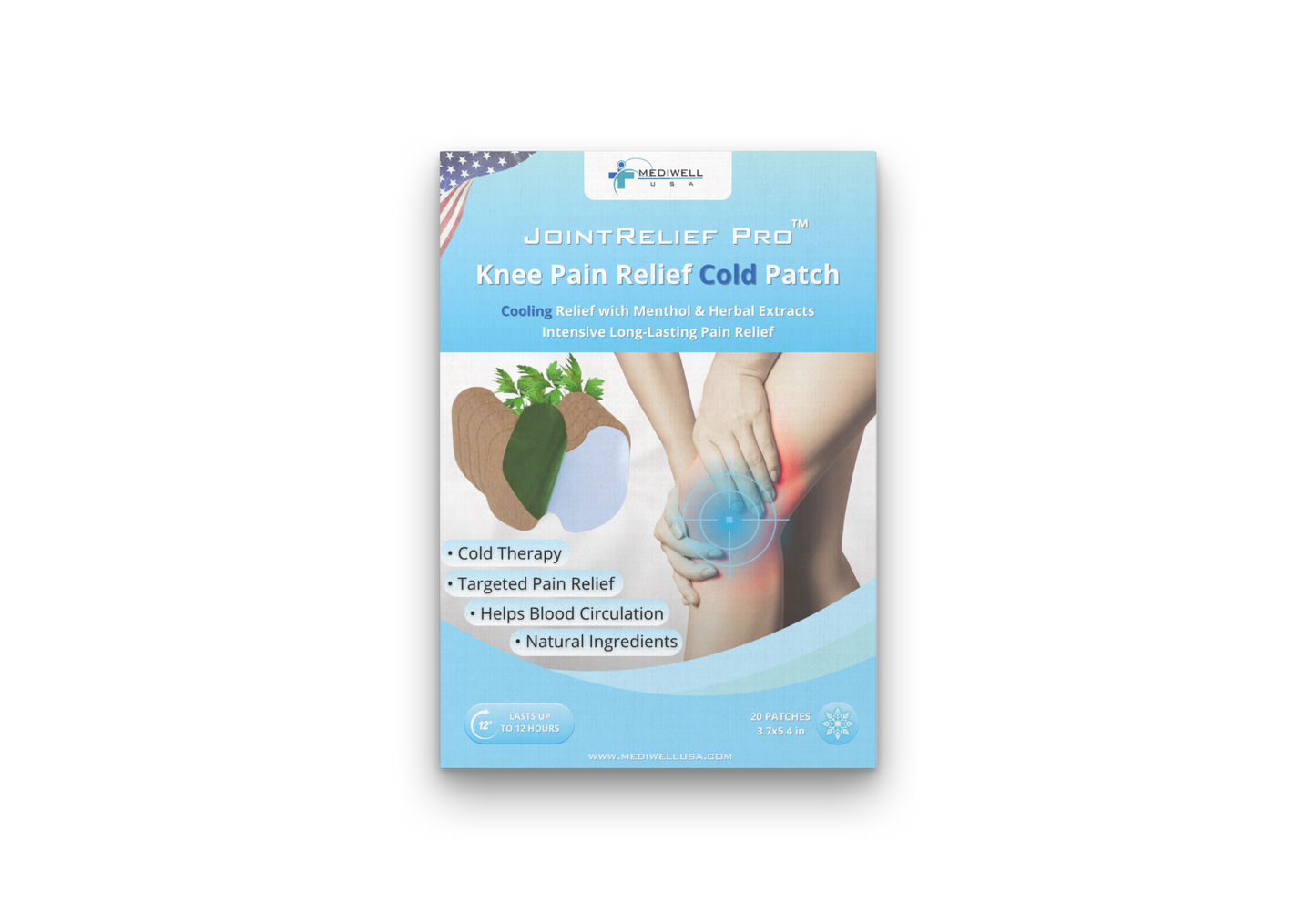 Mediwell JointRelief Pro™ Knee Pain Relief Cold Patch