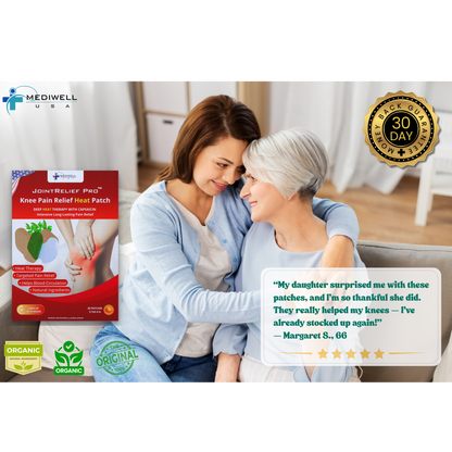 Mediwell JointRelief Pro™ Knee Pain Relief Heat Patch