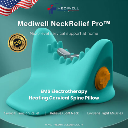 Mediwell Neck Relief Pro™ EMS Heating Cervical Pillow