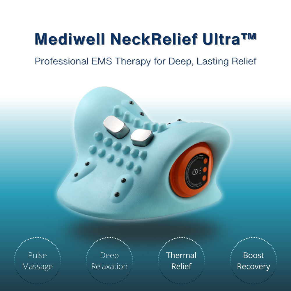 Mediwell NeckRelief Ultra™ – Professional EMS Heating Cervical Pillow