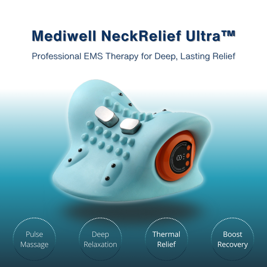 Mediwell NeckRelief Ultra™ – Professional EMS Heating Cervical Pillow