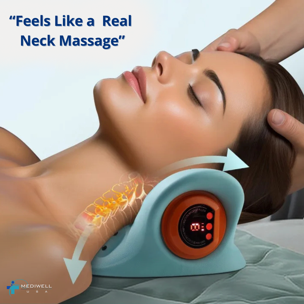 Mediwell NeckRelief Ultra™ – Professional EMS Heating Cervical Pillow