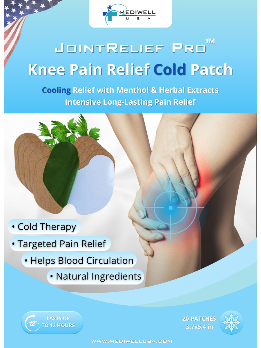 Mediwell JointRelief Pro™ Knee Pain Relief Cold Patch