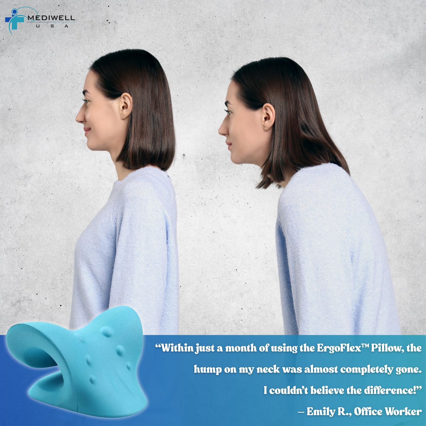 Mediwell ErgoFlex™ Neck Relief Pillow