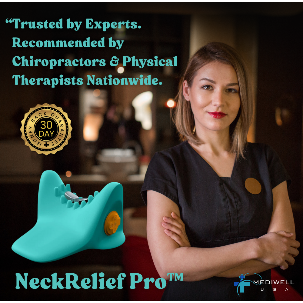 Mediwell Neck Relief Pro™ EMS Heating Cervical Pillow