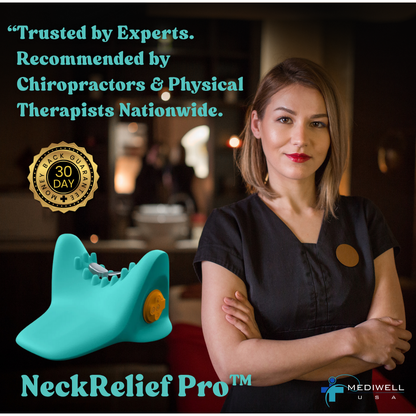 Mediwell Neck Relief Pro™ EMS Heating Cervical Pillow