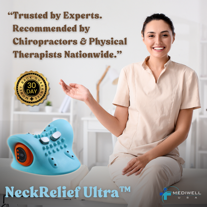 Mediwell NeckRelief Ultra™ – Professional EMS Heating Cervical Pillow